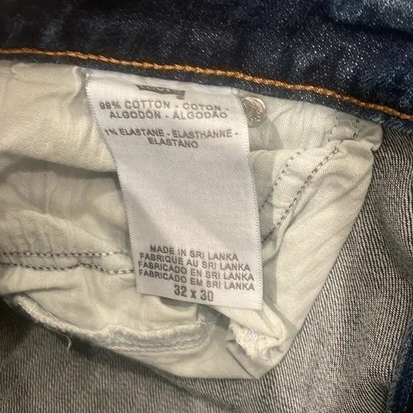 Levi's Demi Curve Bootcut Jeans Dark Wash Distressed - Picture 7 of 8